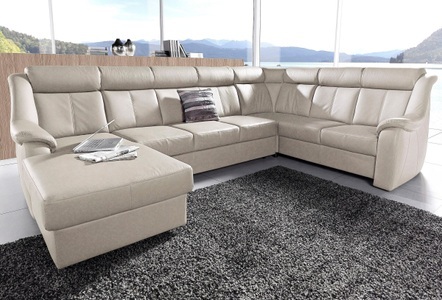 SIT&MORE, sit&more Wohnlandschaft, sit&more Wohnlandschaft »Basel U-Form«, wahlweise mit Relaxfunktion