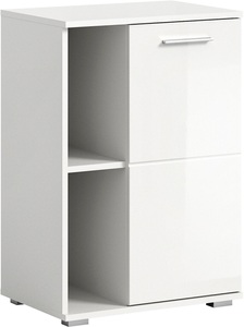 INOSIGN, INOSIGN Schuhschrank »Valge«, Breite ca. 55 cm, INOSIGN Schuhschrank »Valge, Breite 55cm, 1 Tür, 2 offene Fächer,2 verstellbare Einlegeböden«, Schuhkommode, Schuhregal, Kommode, Anrichte, Dielenschrank
