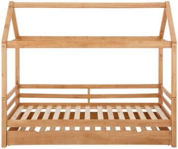 LÜTTENHÜTT, Lüttenhütt Kinderbett »Alpi«, aus massivem Kiefernholz, inklusive Bettschubkasten und Lattenrost, Liegefläche 90x200 cm, Hausbett, Lüttenhütt Kinderbett »Alpi«, inklusive Bettschubkasten und Lattenrost, Liegefläche 90x200 cm