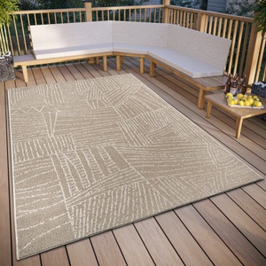 ELLE DECORATION, ELLE DECORATION Teppich »Léo«, rechteckig, In und Outdoor, Flachgewebe, wetterfest, pflegeleicht, robust, ELLE DECORATION Teppich »Léo«, rechteckig, 3 mm Höhe, In und Outdoor, Flachgewebe, wetterfest, pflegeleicht, robust