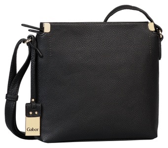 Gabor, Gabor Umhängetasche »GELA Cross bag M«, in schlichter Optik, Gabor Umhängetasche »Gela«, genarbtes Lederimitat mit schmückenden Metallecken, hochwertiges Logo