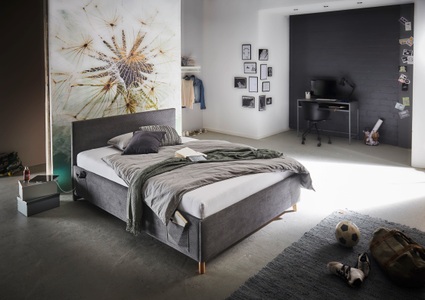 meise.möbel, meise.möbel Kinderbett »COOL«, Polsterbett wahlweise mit Bettkasten, inkl. USB-Anschluss, meise.möbel Kinderbett »COOL«, Polsterbett wahlweise mit Bettkasten, Jugendbett inkl. USB-Anschluss
