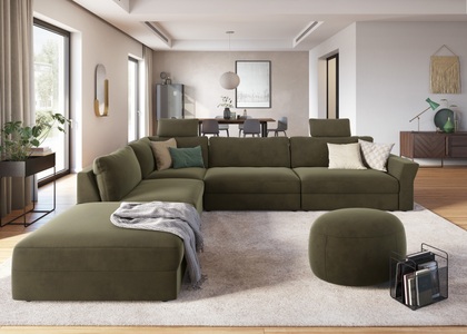 SIT&MORE, sit&more Ecksofa, mit Sitztiefenverstellung, sit&more Ecksofa »Cadabra L-Form«, Breite 356 cm, mit Sitztiefenverstellung