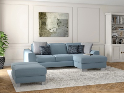 SIT&MORE, sit&more Ecksofa »Durness«, mit Federkern und hochwertigen Edelstahlfüssen, wahlweise mit Kopfteilverstellung, Bettfunktion und Bettkasten oder mit Bettfunktion und Bettkasten, sit&more Ecksofa »Dundee L-Form«, mit Federkern und Edelstahlfüssen, wahlweise mit Kopfteilverstellung