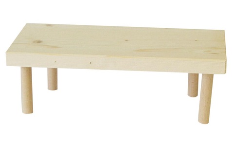 sonst. Hersteller, Sitzbrett, mittel, Holz H:13cm 28x18cm, SwissPet Kratzbrett, Holzart: Tanne