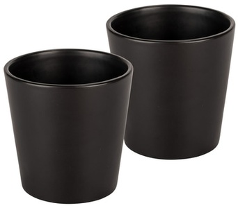 Wenko, WENKO Kräutertopf »Kuro«, (Set, 2 St.), Keramik, WENKO Kräutertopf »Kuro«, (Set, 2 St.), Keramik