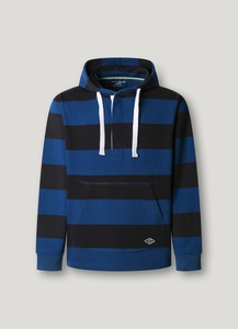 PEPE JEANS, Pepe Jeans Hoodie "JOE STRIPES HOODIE", mit verdeckter Knopfleiste
