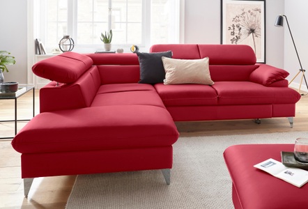 Cotta, COTTA Ecksofa »Caluso«, inklusive Kopfteilverstellung, wahlweise mit Bettfunktion, COTTA Ecksofa »Caluso L-Form«, inklusive Kopfteilverstellung, wahlweise mit Bettfunktion