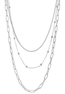 Firetti Edelstahlkette »Schmuck Geschenk, Trio Layerkette«