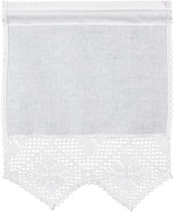 HOSSNER - ART OF HOME DECO, HOSSNER - ART OF HOME DECO Scheibengardine »Bärental«, (1 St.), maschinell gefertigte Häkelspitze, HOSSNER - ART OF HOME DECO Scheibengardine »Bärental«, (1 St.), maschinell gefertigte Häkelspitze