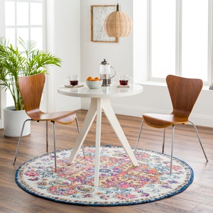 Surya Teppich »Traditional«, rund, Shabby Chic Effekt; Höhe: 12 mm
