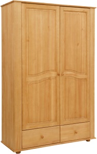 HOME AFFAIRE, Home affaire Kleiderschrank »Deborah«, aus Kiefer massiv, in diversen Breiten, 