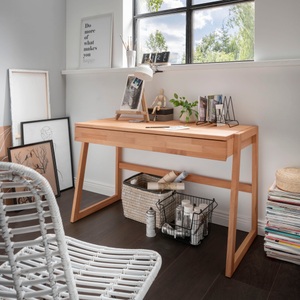 HOME AFFAIRE, Home affaire Laptoptisch »Dura«, aus Massivholz, mit Soft-Close Funktion der Schubladen, Home affaire Laptoptisch »Dura«, aus Massivholz, mit Soft-Close Funktion der Schubladen