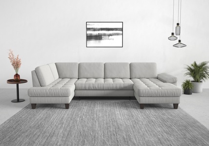 SIT&MORE, sit&more Wohnlandschaft, wahlweise mit Bettfunktion, Bettkasten, Sitztiefenverstellung, sit&more Wohnlandschaft »Westham U-Form«, wahlweise mit Bettfunktion, Bettkasten, Sitztiefenverstellung