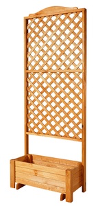 PROMADINO, PROMADINO Holzspalier »Romantica«, mit Pflanzkasten, BxTxH: 80x38x210 cm, promadino Spalier »Romantica«, mit Pflanzkasten, BxTxH: 80x38x210 cm