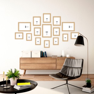 ANDAS, andas Bilderrahmen-Set »Bilderrahmen 15er«, (Set, 15 St., 3x 21x30 (DIN A4) + 3x 15x20 (DIN A5) + 4x 13x18 + 5x 10x15 cm), andas Bilderrahmen-Set »Bilderrahmen 15er«, (Set, 15 St., 3x 21x30 (DIN A4) + 3x 15x20 (DIN A5) + 4x 13x18 + 5x 10x15 cm)