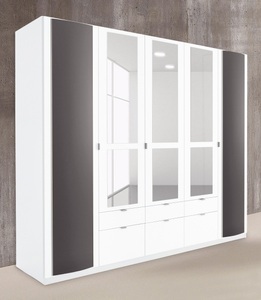 priess, priess Kleiderschrank, mit gerundeten Elementen auf den Aussentüren, priess Kleiderschrank, mit gerundeten Elementen auf den Aussentüren
