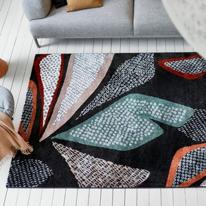 Esprit, Esprit Teppich »Hazel«, rechteckig, 13 mm Höhe, Esprit Teppich »Hazel«, rechteckig, 13 mm Höhe, schön weicher Kurzflor in modernem Design, bunt, Wohnzimmer