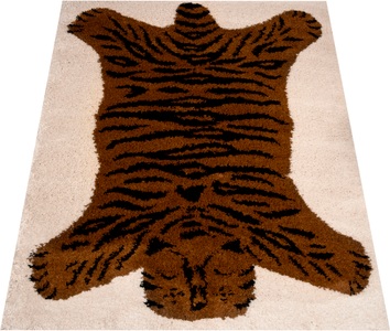 Zala Living, Zala Living Kinderteppich »Tiger Lewis«, rechteckig, 35 mm Höhe, Spielunterlage, Sehr weich durch Microfaser, Kinderzimmer, Tiermotiv, Strapazierfähig, Pflegeleicht, Robust, 