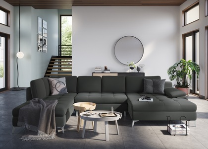 sit&more Wohnlandschaft, mit Mega-Recamiere, wahlweise mit Bettfunktion und Bettkasten