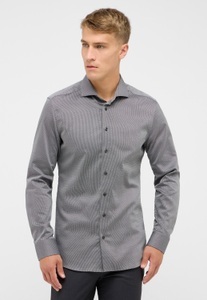 ETERNA Mode GmbH, SLIM FIT Hemd in grau strukturiert, SLIM FIT Hemd in grau strukturiert
