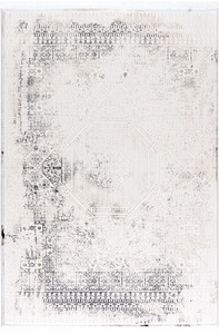 Sehrazat, Sehrazat Teppich »Diamond 7840«, rechteckig, Sehrazat Teppich »Diamond 7840«, rechteckig, 6 mm Höhe, Vintage Design,Kurzflor,mit weichem Glanz Garn,mit Fransen