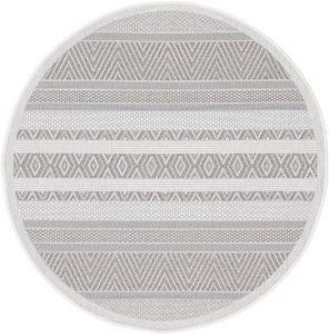 carpetfine, carpetfine Teppich »Boho 101«, rund, 4 mm Höhe, robustes Flachgewebe, Sisal Optik, In- und Outdoor geeignet, Wetterfest und UV-beständig für Balkon, Terrasse, Garten, Aussenbereich,Wohnzimmer, Schlafzimmer, carpetfine Teppich »Boho 101«, rund, 4 mm Höhe, robustes Flachgewebe, Sisal Optik, UV-beständig, Aussenbereich