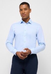 ETERNA Mode GmbH, SLIM FIT Hemd in hellblau unifarben, Eterna Langarmhemd »SLIM FIT«