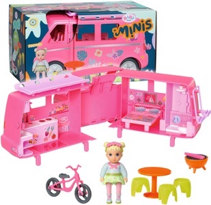 Baby Born Minipuppe »Baby born® Minis Campervan«, inklusive Baby born® Mini Puppe