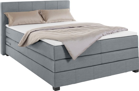 GOODproduct Boxspringbett »Peetu«, Taschenfederkern-Matratze, in 4 Breiten und 4 Farben, incl. Topper