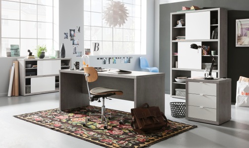 Composad, Composad Schreibtisch »PRATICO«, 4 cm Plattenstärke, Breite 140 cm, 100% recyceltes Holz, Made in Italy, Composad Schreibtisch »PRATICO«, Rechteckiger Schreibtisch mit 4 cm dicke Platten