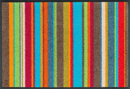 wash+dry by Kleen-Tex, wash+dry by Kleen-Tex Fussmatte »Stripes«, rechteckig, 7 mm Höhe, Fussabstreifer, Fussabtreter, Schmutzfangläufer, Schmutzfangmatte, Schmutzfangteppich, Schmutzmatte, Türmatte, Türvorleger, 