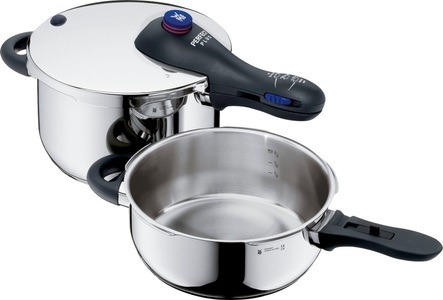 Wmf, WMF Topf-Set »Perfect Plus« (2-tlg.), WMF Schnellkochtopf »Perfect Plus 22«, Cromargan® Edelstahl Rostfrei 18/10