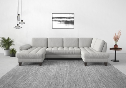 SIT&MORE, sit&more Wohnlandschaft, wahlweise mit Bettfunktion, Bettkasten, Sitztiefenverstellung, sit&more Wohnlandschaft »Westham U-Form«, wahlweise mit Bettfunktion, Bettkasten, Sitztiefenverstellung