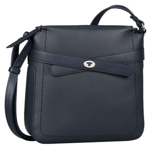 Tom Tailor, TOM TAILOR Umhängetasche »LILLY Cross bag M«, Reissverschluss-Rückfach, TOM TAILOR Umhängetasche »Lilly«, aus weichem Lederimitat mit filigranem Logoplättchen und groben Nähten