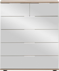 Wimex, home24 Schubladenkommode Lingga I, Livetastic Kommode 82/102/42 cm , Easy Plus C , weiss , Metall , 6 Schubladen , 82x102x42 cm , Dekorfolie,Nachbildung , Beimöbel erhältlich , 001787046069