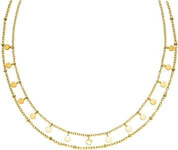 Purelei Collier »Schmuck Geschenk Plain doppelte Kette, 22461«
