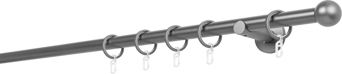 mydeco, mydeco Gardinenstange »20mm Ball Wandträger 6,5 cm«, Fixmass, mydeco Gardinenstange »20mm Ball Wandträger 6,5 cm«, Fixmass