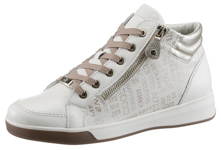 ARA, Ara Schnürboots »ROM«, Keilabsatz, High Top-Sneaker, Freizeitschuh mit Reissverschluss, Ara Schnürboots »ROM«, Keilabsatz, High Top-Sneaker, Freizeitschuh mit Reissverschluss