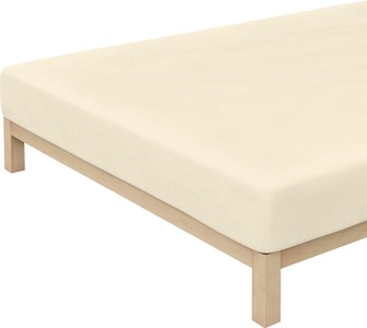 Schlafgut, Flausch-Frottee-Spannbetttuch Schlafgut beige Größe: 016, Flausch-Frottee-Spannbetttuch Schlafgut beige Größe: 016