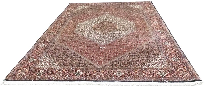 MorgenLand, morgenland Wollteppich »Bidjar Teppich handgeknüpft rot«, rechteckig, 15 mm Höhe, morgenland Wollteppich »Bidjar Teppich handgeknüpft rot«, rechteckig, 15 mm Höhe