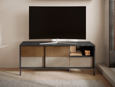 INOSIGN, INOSIGN Lowboard »Everest Breite 156 cm, TV-Board mit 2 Türen u. 1 Schubkasten«, Fernsehtisch, TV-Schrank, Soft/Self Closing, Korpus 22 mm, INOSIGN Lowboard »Everest Breite 156 cm, TV-Board mit 2 Türen u. 1 Schubkasten«, Fernsehtisch, TV-Schrank, Soft/Self Closing, Korpus 22 mm