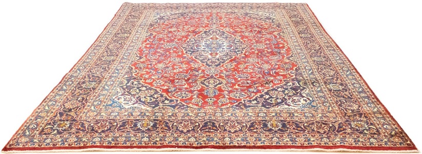 MorgenLand, morgenland Wollteppich »Maschad Teppich handgeknüpft rot«, rechteckig, 8 mm Höhe, 
