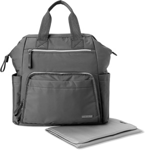 SKIP*HOP, SkipHop Wickelrucksack Mainframe, charcoal, Skip Hop Wickelrucksack »Mainframe, charcoal«, inklusive Wickelauflage