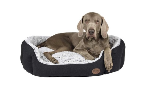 Nobby, Nobby Cacho oval dunkelgrau Gr. XL, 86 x 70 24 cm Hundebett, Nobby Comfort Bett Cacho Dunkelgrau, 86 x 70 x 24 cm