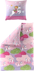 PRINZESSIN LILLIFEE, Prinzessin Lillifee Kinderbettwäsche »Einhorn«, (2 tlg.), Renforce, 100 % Baumwolle, Lillifee, pflegeleicht, Prinzessin Lillifee Kinderbettwäsche »Einhorn«, Renforce, 100 % Baumwolle, Lillifee, pflegeleicht