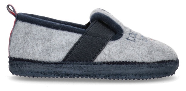 Tommy Hilfiger, Tommy Hilfiger Hausschuh »INDOOR SLIPPER BLUE«, mit gestreifter Anziehlasche, 