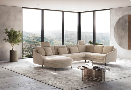 sit&more Wohnlandschaft »Soul U-Form«, wahlweise mit Bettfunktion und Bettkasten oder Schubkasten