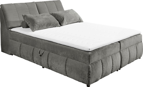 ED EXCITING DESIGN Boxbett »Valencia«, inkl. Bettkasten und Stauraum im Kopfteil