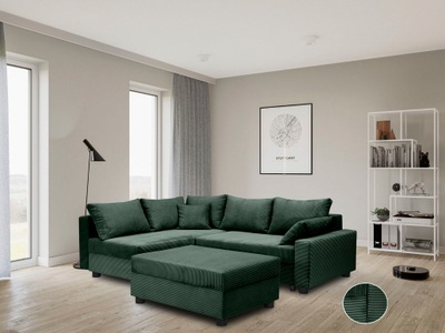 COLLECTION AB, COLLECTION AB Ecksofa »30 Jahre Jubiläums-Modell Parma«, inkl. Bettfunktion und Bettkasten, in Cord, frei stellbar